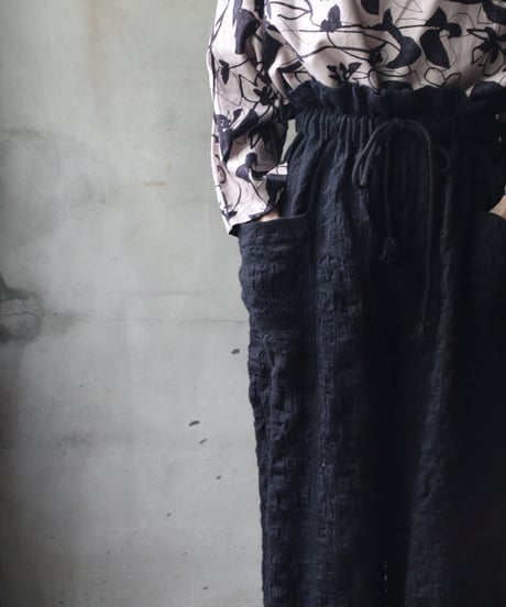 cavane キャヴァネ / Side-Pocket wide pants cotton/wool100パンツ / ca-26142
