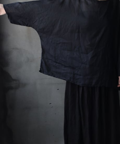 cavane キャヴァネ / Tunic long-sleeve Linen100シャツ / ca-26103
