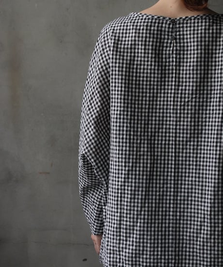 cavane キャヴァネ / Tunic long-sleeve hemp/cotton100シャツ / ca-26138