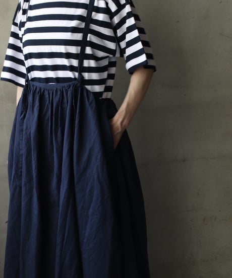 cavane キャヴァネ / Jumper skirt Cotton/Linen100スカート/ ca-26129
