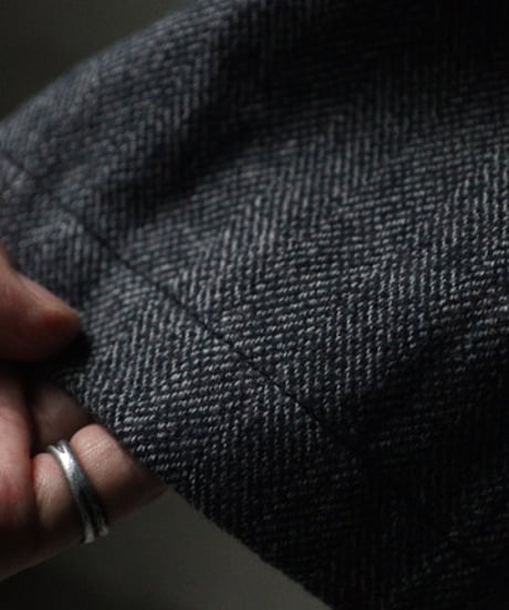 klauseクロイゼ / Organic Cotton Tweed Loose Fitting Tapered Trousers"Wide"no2/ kla-26067