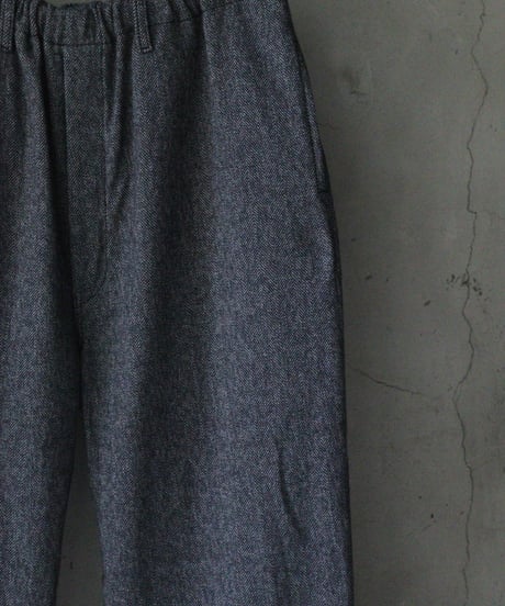 klauseクロイゼ / Organic Cotton Tweed Loose Fitting Tapered Trousers"Wide"no2/ kla-26067