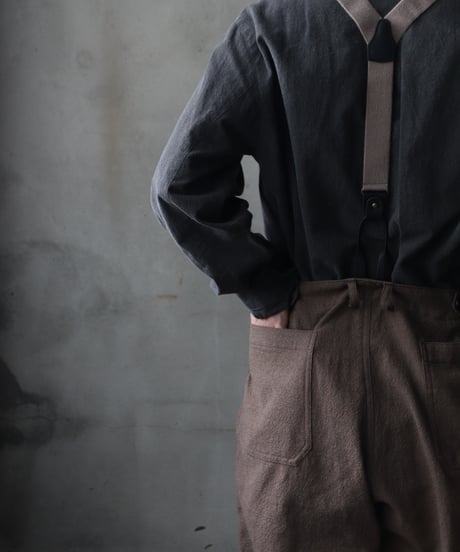 cavane キャヴァネ / Over pants with suspendersパンツ / ca-24213A