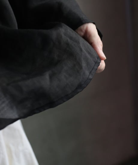 cavane キャヴァネ / Tunic long-sleeve Linen100シャツ / ca-26131