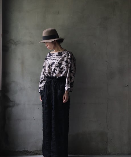 cavane キャヴァネ / Side-Pocket wide pants cotton/wool100パンツ / ca-26142