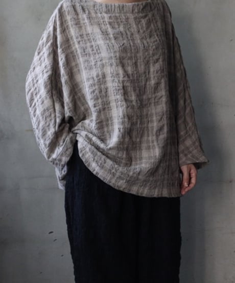 cavane キャヴァネ / Tunic long-sleeve wool&cotton100シャツ / ca-26146