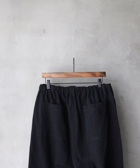 klauseクロイゼ / カツラギCotton & Linen Loose Fitting Tapered Trousers"Wide"no2/ kla-26070