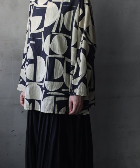 cavane キャヴァネ / Tunic long-sleeve Cotton100シャツ / ca-26119
