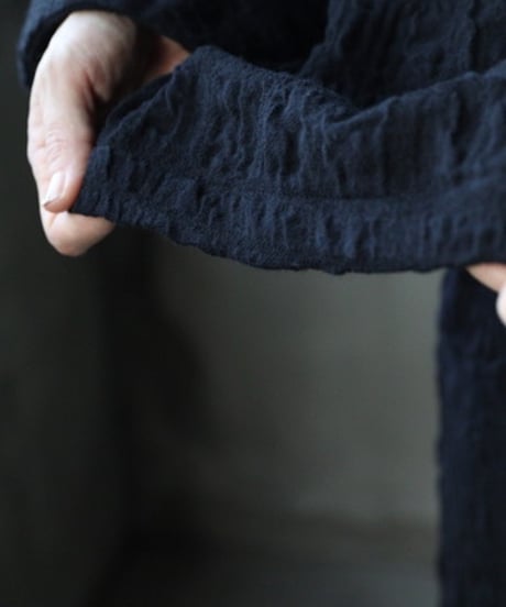 cavane キャヴァネ / Tunic long-sleeve wool&cotton100シャツ / ca-26145
