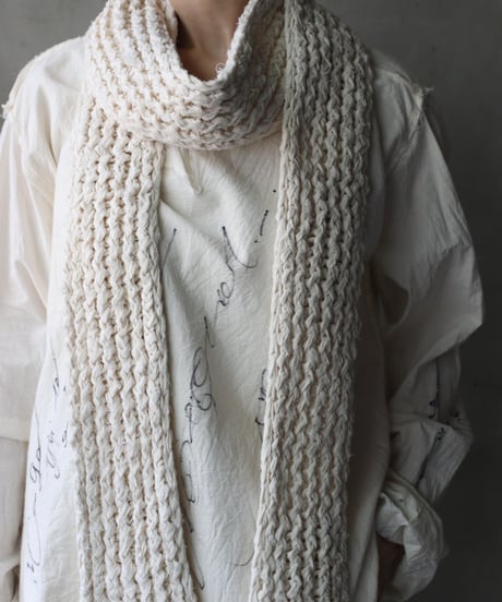 Cavalier Meiko Takahashi / Natural fabric scarf / Thick / Me-26005