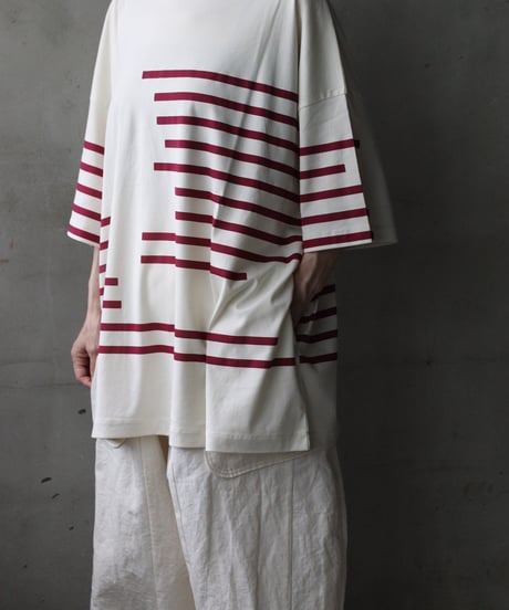 Dulcamaraドゥルカマラ / グリッチボーダーT UNISEX / dl-26015(D226-T1279)