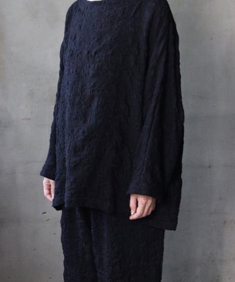 cavane キャヴァネ / Tunic long-sleeve wool&cotton100シャツ / ca-26145