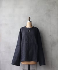klauseクロイゼ / Belarus Linen C.S.Slit Neck Shirt / kla-26040