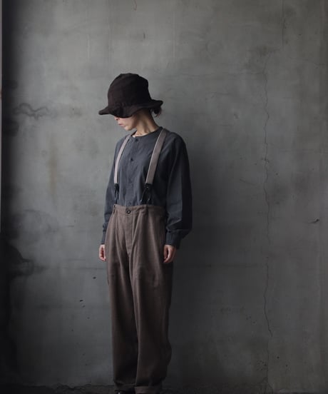 cavane キャヴァネ / Over pants with suspendersパンツ / ca-24213A