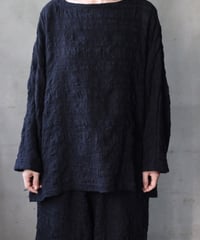 cavane キャヴァネ / Tunic long-sleeve wool&cotton100シャツ / ca-26145