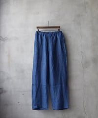 klauseクロイゼ / リネン厚手キャンバス Linen Loose Fitting Tapered Trousers"Wide"no2/ kla-26052