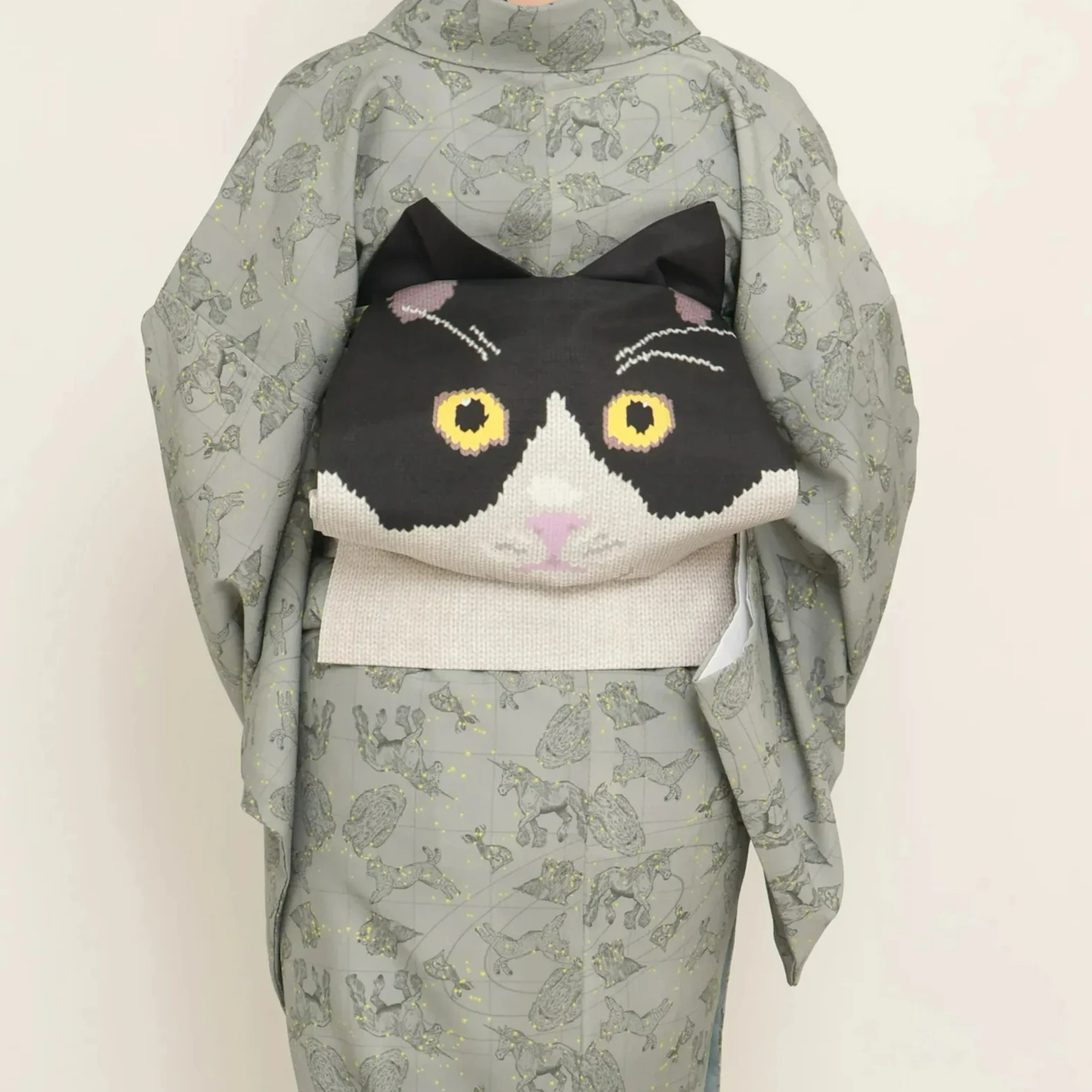 I love cat名古屋帯 ハチワレ 受注 | highcaloryotome