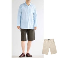 BS318 ストレッチリネンハーフパンツ/メンズ