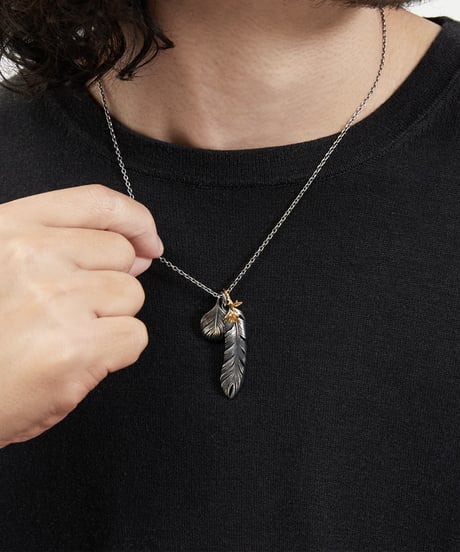 HARIM ハリム / Leef Feather with Golden rose / HRP021rose
