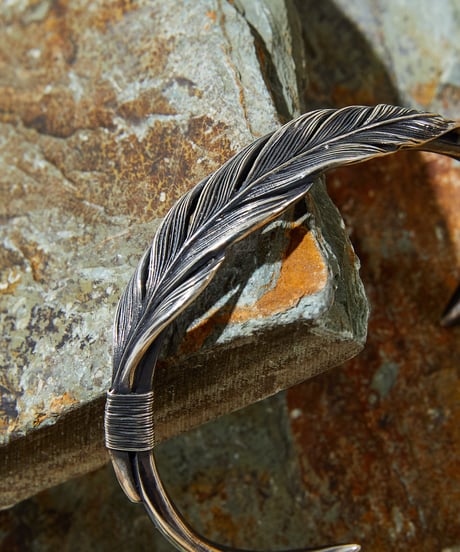 HARIM ハリム / Owl feather bangle SILVER / HRA023SV