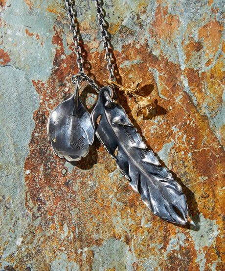 HARIM ハリム / Leef Feather with Golden rose / HRP021rose