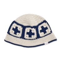 Doc Knitting Hat <L.Beige x Navy>