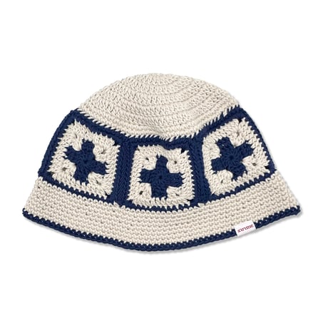 Doc Knitting Hat <L.Beige x Navy>