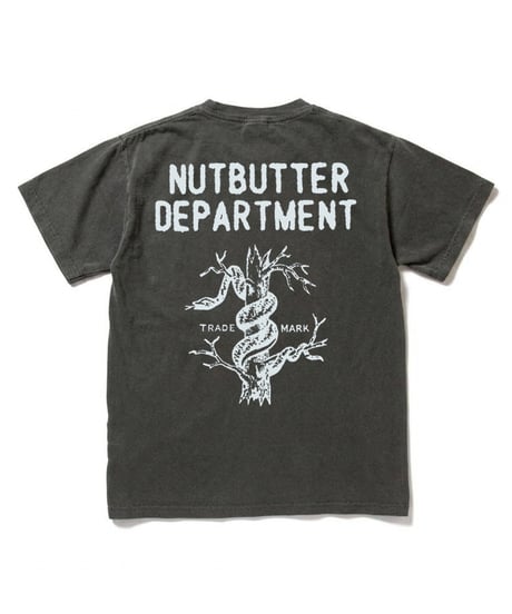 DEPARTMENT ロゴ 6.1オンス ガーメントダイ Tシャツ ブラック