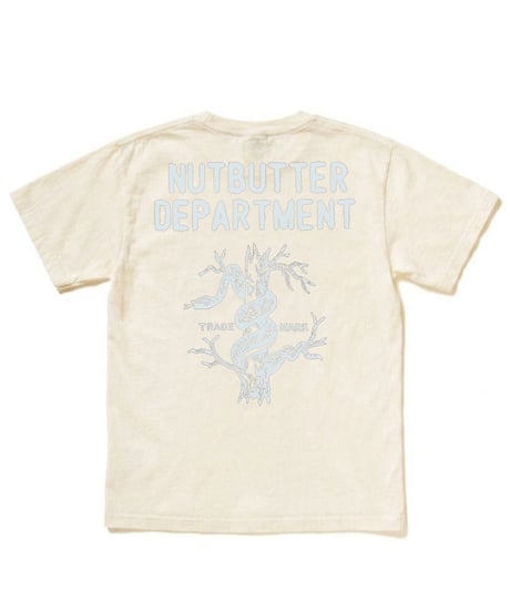 DEPARTMENT ロゴ 6.1オンス ガーメントダイ Tシャツ アイボリー