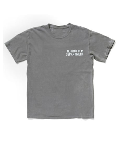 DEPARTMENT ロゴ 6.1オンス ガーメントダイ Tシャツ グレー