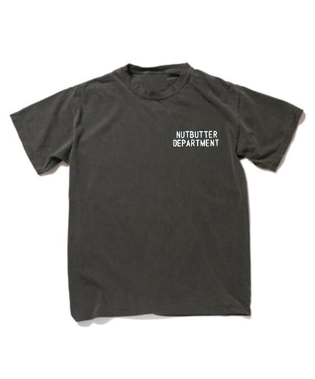DEPARTMENT ロゴ 6.1オンス ガーメントダイ Tシャツ ブラック