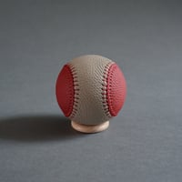 硬式野球ボール　シュランケンカーフ　レッド × トープ × レッドステッチ