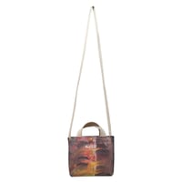 canvas mini shoulder / rainbow hurricane