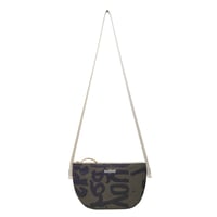 half moon bag / olive × grey