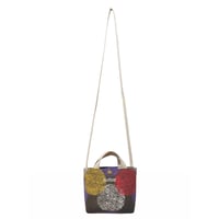 canvas mini shoulder / bonbon dots