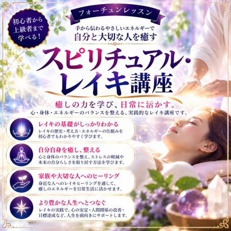スピリチュアル・レイキ講座「ファーストディグリー」