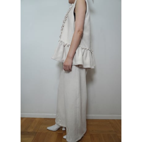 FLEECE FIRE PANTS   /  262-AP025  /  WHITE