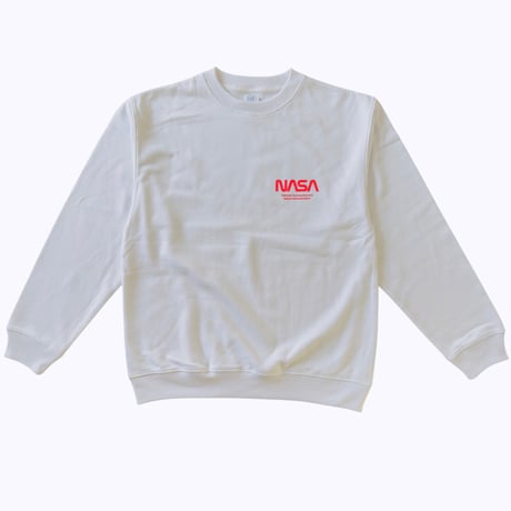 NASA MOON スウェット WHITE（Glow)