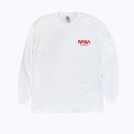 NASA MOON LONG T-shirt WHITE（Glow)