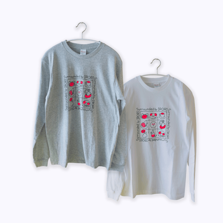 死後くん ／ Surrounded by IRORI ロングTシャツ