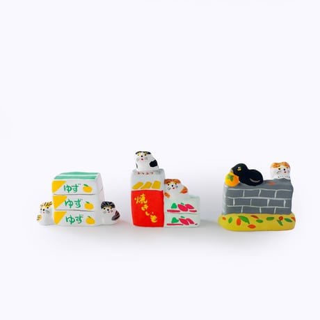 habotan ／ 土人形（大) ｜街の猫たち