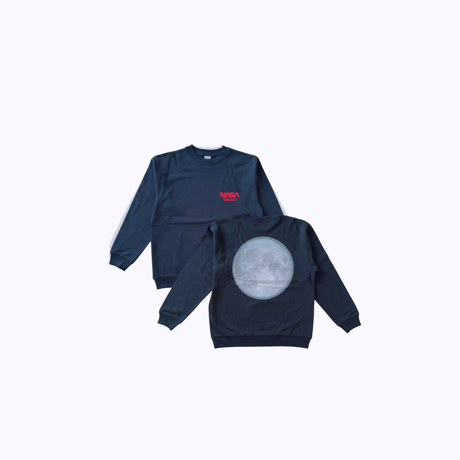 NASA MOON スウェット BLACK（Glow)