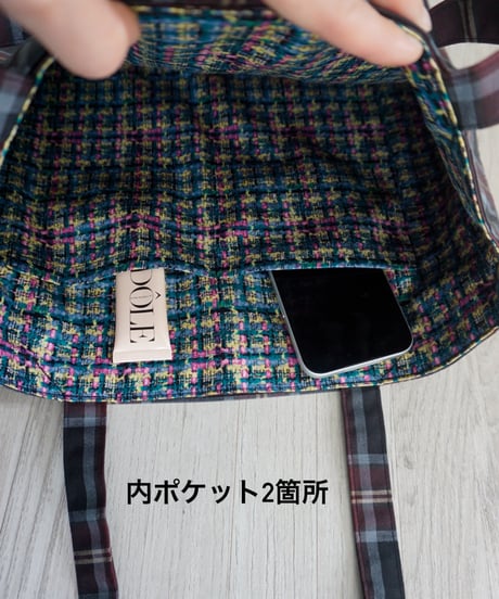 【公式限定】「青春の紺チェック」Matinee  2way Bag