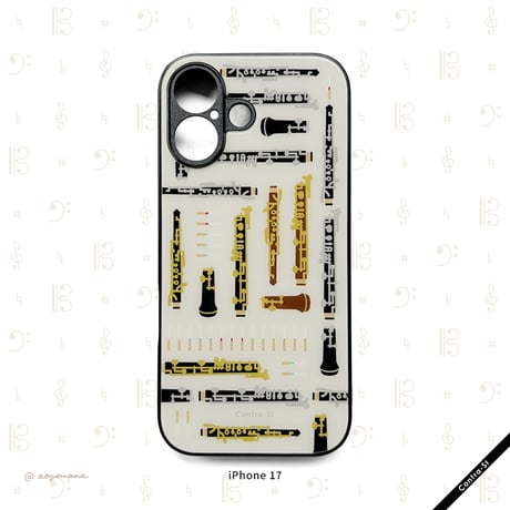 【受注生産】強化ガラスiPhoneケース［オーボエ］