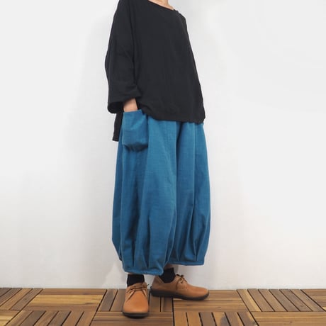 Furusuバルーンパンツ（木綿 薄藍）【受注生産対応】