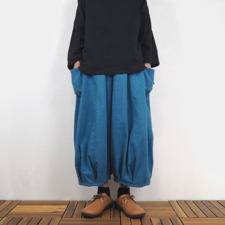 Furusuバルーンパンツ（木綿 薄藍）【受注生産対応】