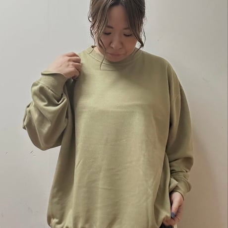 裏毛スウェットリバーシブルプルオーバー