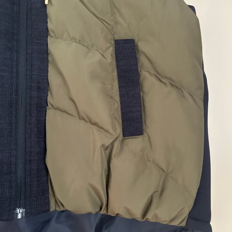 ニットテープボンディング切替ダウンVEST