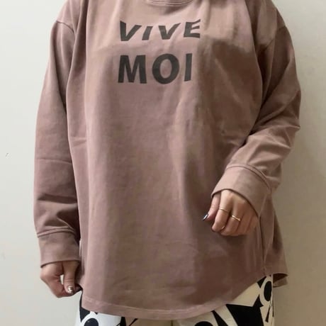 VIVEロゴピグメントプルオーバー