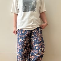ニュアンス柄プリントラフパンツ